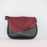 Rabat alter-cuir de raisin bordeaux